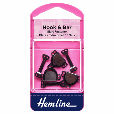 H431.XS Hook and Bar: Black - Extra Small.. 